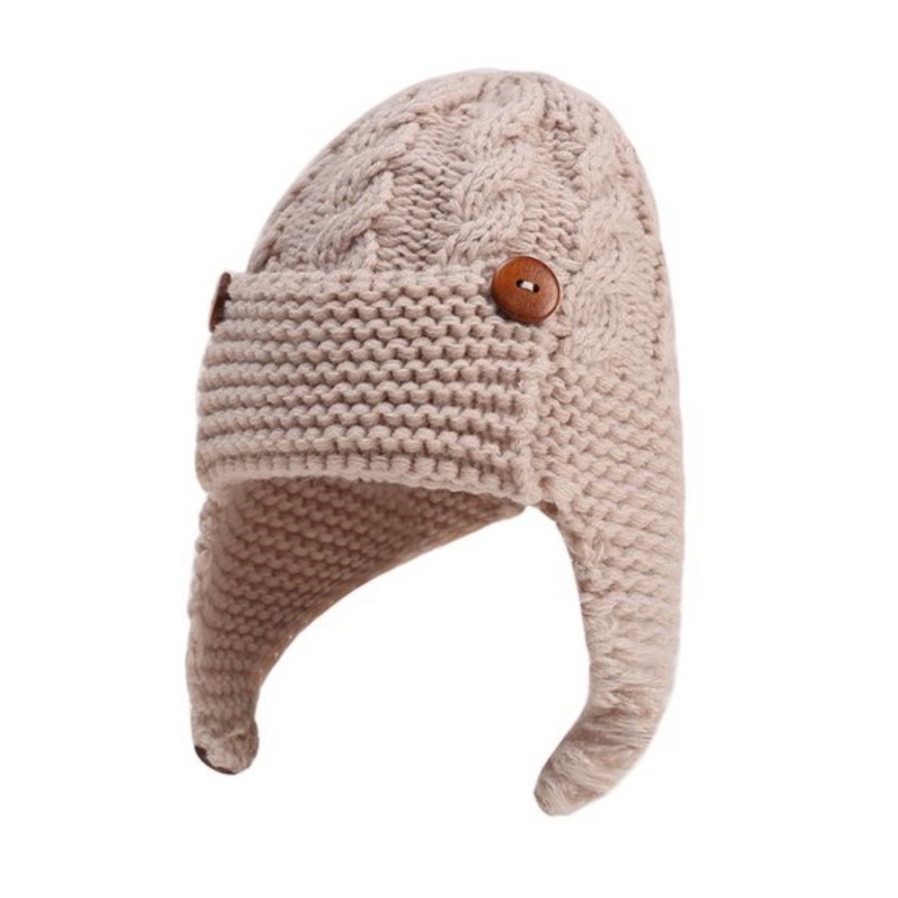 COPY - Cream Winter infant beanies